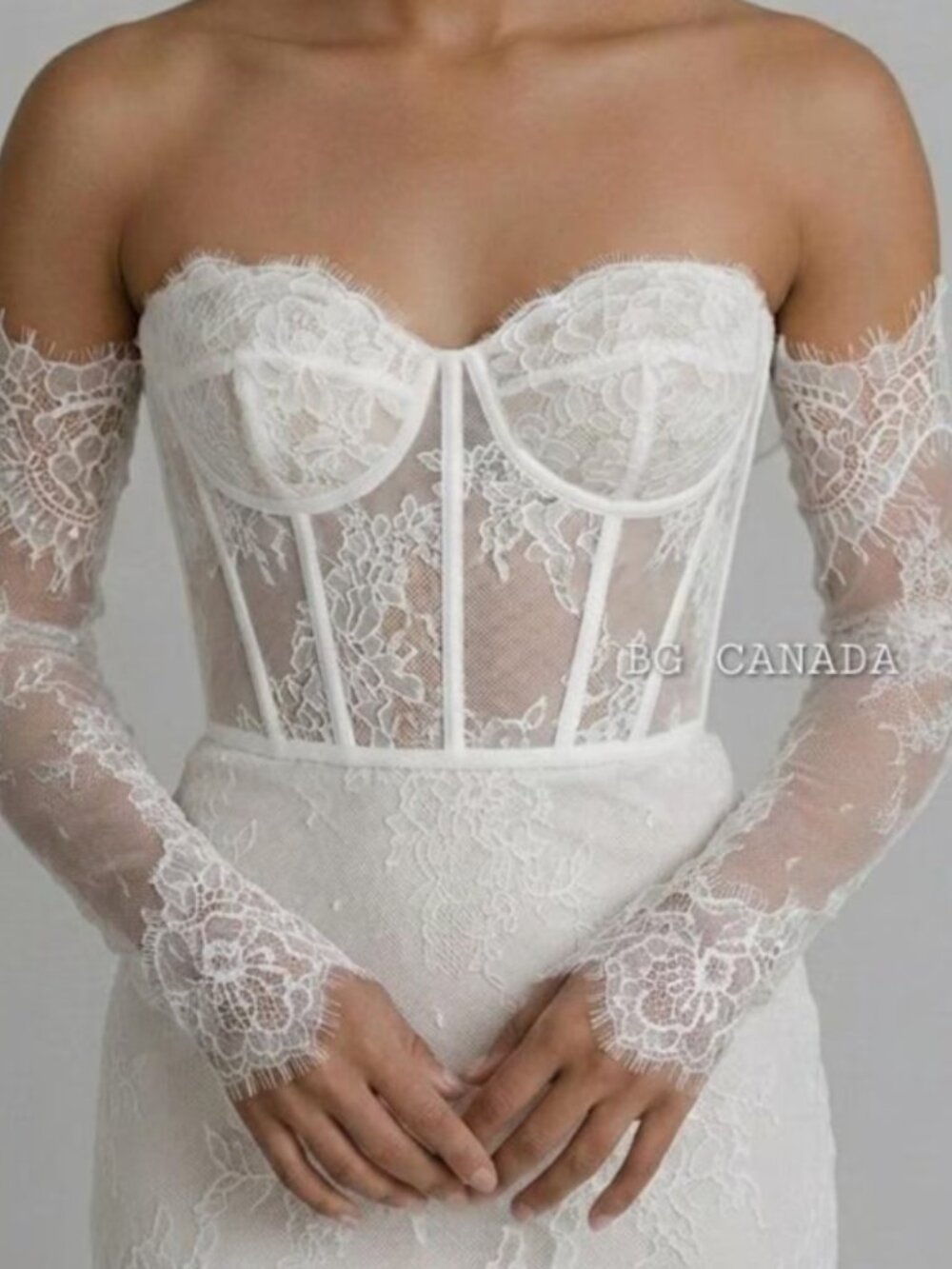 Chantilly Lace bridal gloves - brand new never worn
